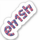 64154ナンバーフィッシュステッカー シール (正面)