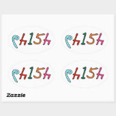 64154 楕円形シール (シート)