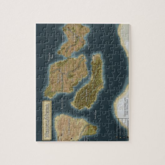 642年ネアニア/ヌサ地図カバーアート ジグソーパズル (縦)