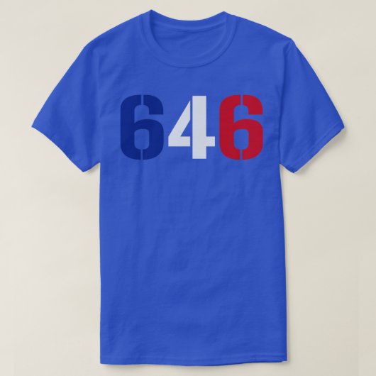 646ニューヨーク Tシャツ (デザイン正面)