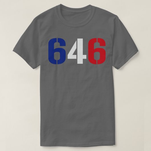 646ニューヨーク Tシャツ (デザイン正面)