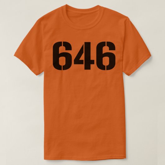 646ブラック文字 Tシャツ (デザイン正面)