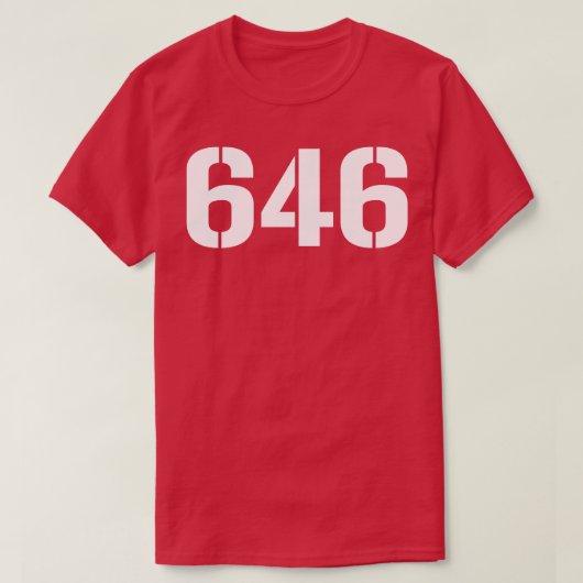 646ホワイト文字 Tシャツ (デザイン正面)