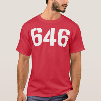 646ホワイト文字 Tシャツ