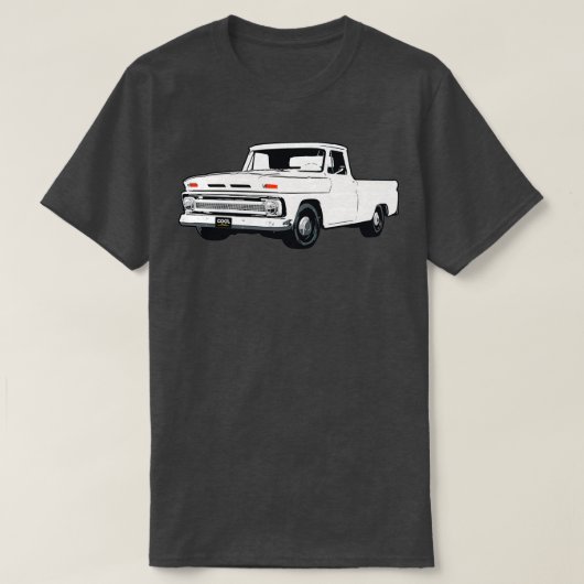6466白Cトラック Tシャツ (デザイン正面)