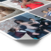 64 Photo Template Collage ポスター (角)