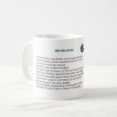 65おもしろい日パーソナライズされた「お前の歳の時」ディノ コーヒーマグカップ (正面左)