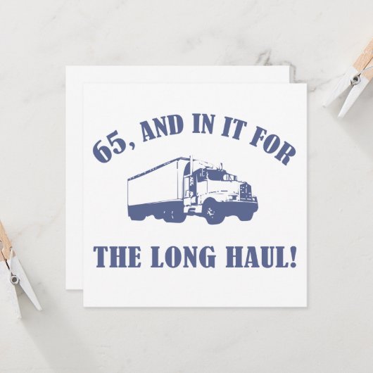 65おもしろい番目の誕生日 カード (正面/裏面インサイチュ)