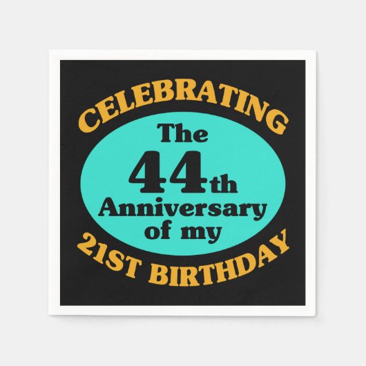 65おもしろい誕生日ギャグギフト スタンダードカクテルナプキン (正面)