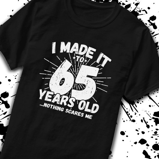 65おもしろい誕生日引用文皮肉65歳 Tシャツ