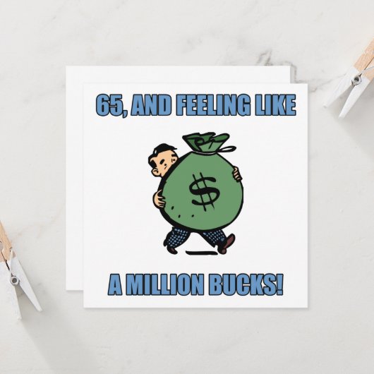 65おもしろい誕生日 カード (正面/裏面インサイチュ)