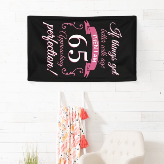 65おもしろい誕生日「完璧」 横断幕 (インサイチュ)