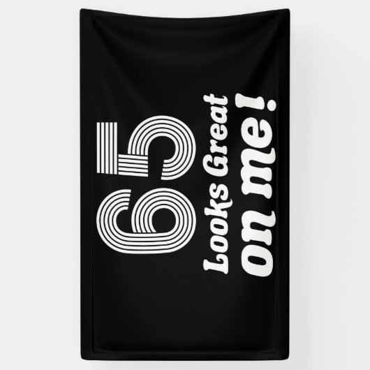 65おもしろい誕生日 横断幕 (縦)