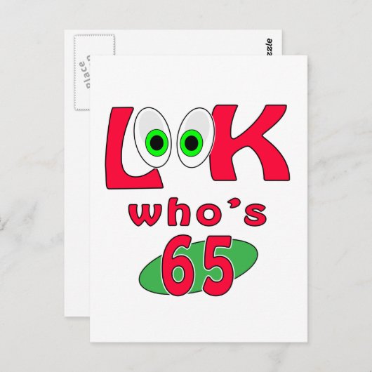 65って誰? ポストカード (正面/裏面)