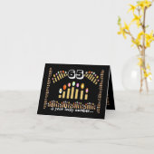 65はラッキーナンバー – Happy 65誕生日! カード (黄色い花)