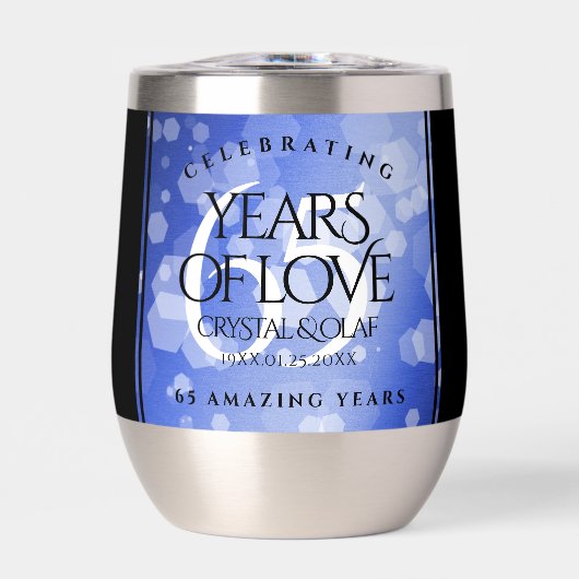 65エレガントth Blue Sapphire 結婚's Anniversary (正面)