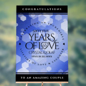 65エレガントth Blue Sapphire 結婚's Anniversary アクリルサイン (ニュートラル)