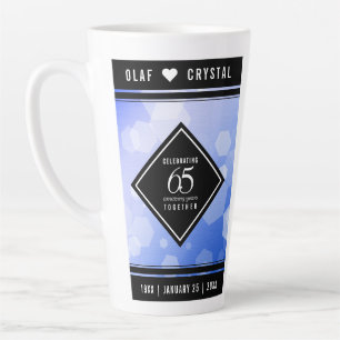 65エレガントth Blue Sapphire 結婚's Anniversary カフェラテマグ