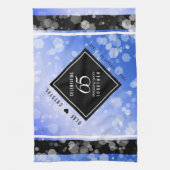 65エレガントth Blue Sapphire 結婚's Anniversary キッチンタオル (縦)