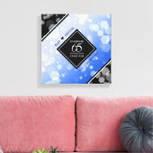 65エレガントth Blue Sapphire 結婚's Anniversary キャンバスプリント (インサイチュ (リビング))