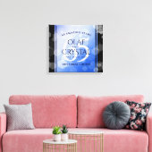 65エレガントth Blue Sapphire 結婚's Anniversary キャンバスプリント (インサイチュ (リビング))