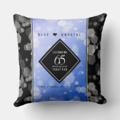 65エレガントth Blue Sapphire 結婚's Anniversary クッション (裏面)