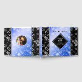 65エレガントth Blue Sapphire 結婚's Anniversary ゲストブック (全面)