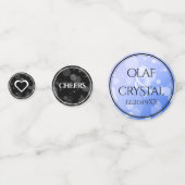 65エレガントth Blue Sapphire 結婚's Anniversary コンフェッティ (裏面)