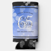 65エレガントth Blue Sapphire 結婚's Anniversary スリム缶クーラー (裏面)