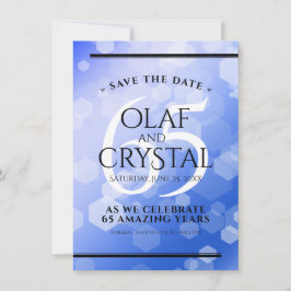 65エレガントth Blue Sapphire 結婚's Anniversary セーブザデート