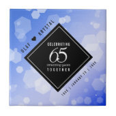 65エレガントth Blue Sapphire 結婚's Anniversary タイル (正面)