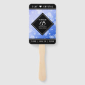 65エレガントth Blue Sapphire 結婚's Anniversary ハンドファン (裏面)