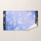 65エレガントth Blue Sapphire 結婚's Anniversary バスタオルセット (ハンドタオル)