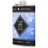 65エレガントth Blue Sapphire 結婚's Anniversary フラスク (左)