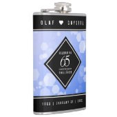 65エレガントth Blue Sapphire 結婚's Anniversary フラスク (右)