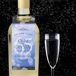 65エレガントth Blue Sapphire 結婚's Anniversary ボトルネックタグ