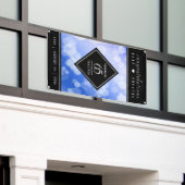 65エレガントth Blue Sapphire 結婚's Anniversary 横断幕 (ビルの外側)