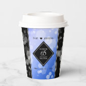 65エレガントth Blue Sapphire 結婚's Anniversary 紙コップ (裏面)