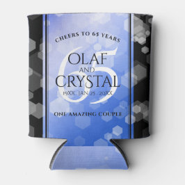 65エレガントth Blue Sapphire 結婚's Anniversary 缶クーラー