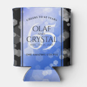 65エレガントth Blue Sapphire 結婚's Anniversary 缶クーラー (裏面)