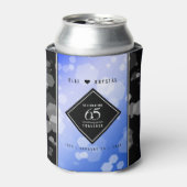 65エレガントth Blue Sapphire 結婚's Anniversary 缶クーラー (缶正面)