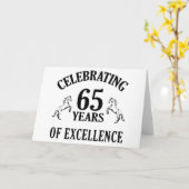 65スタイリッシュ番目の誕生日ギフトアイディア カード (黄色い花)