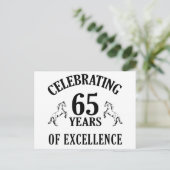 65スタイリッシュ番目の誕生日ギフトアイディア ポストカード (スタンド正面)