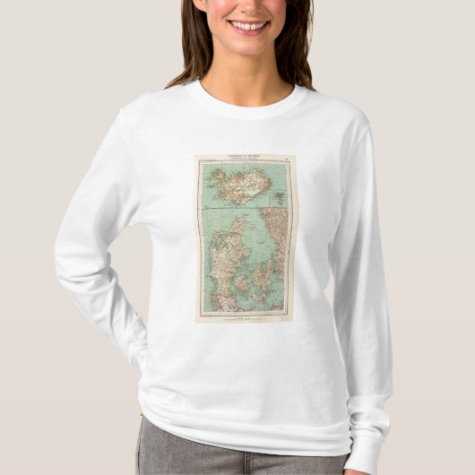 65デンマーク、アイスランド Tシャツ (正面)