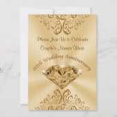 65パーソナライズされた周年結婚招待状 招待状 (正面)