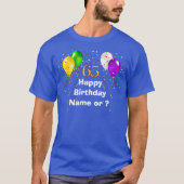 65パーソナライズされた枚目の誕生日シャツ Tシャツ (正面)