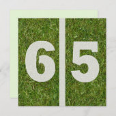 65ヤードの誕生日招待状 招待状 (正面/裏面)