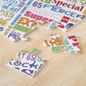 65ユニーク歳の誕生日プレゼント ジグソーパズル (側面)