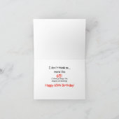 65ユーモアのある誕生日 カード (内部)