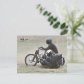 65以前のサイドカーレディース服 ポストカード (スタンド正面)